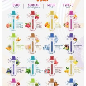 魅嗨 MEHA VBar 小白條一次性 (8500口 一次性電子煙) (外出款)